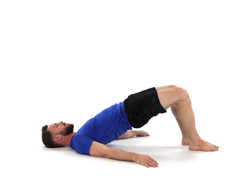 A man doing a bridge